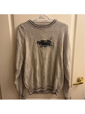 Vintage Shenandoah Embroidered Knit Sweater Made in USA Size M